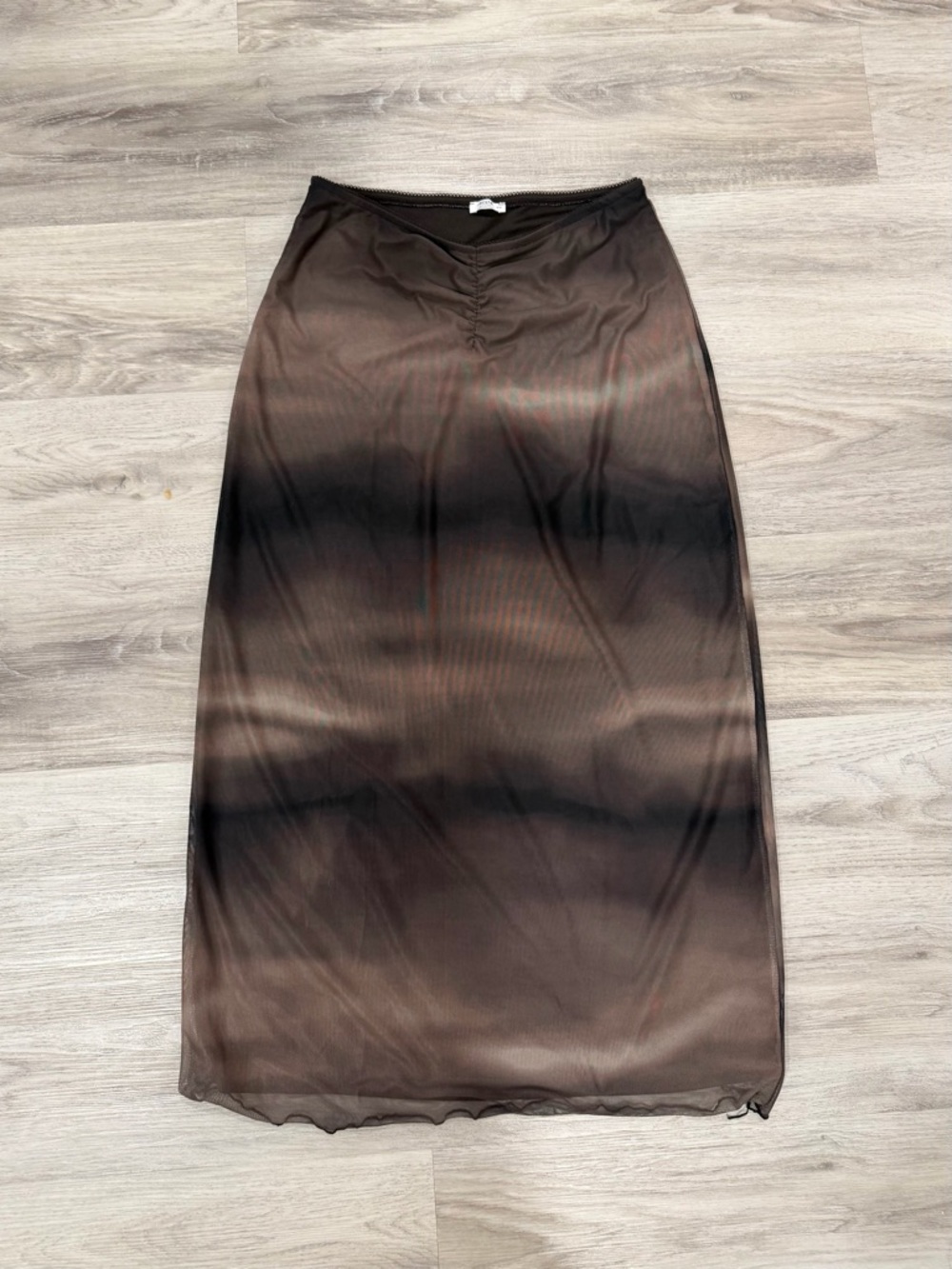 Ardene Ombre Brown Maxi Skirt